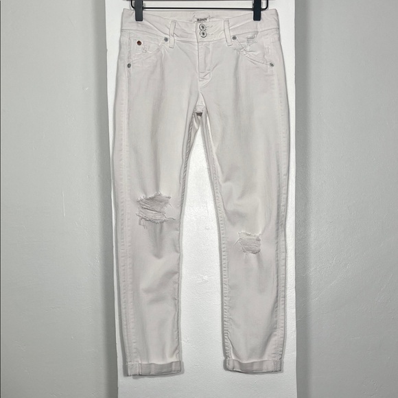 Hudson Jeans Denim - Hudson Collin Crop Skinny W/Cuff Jeans